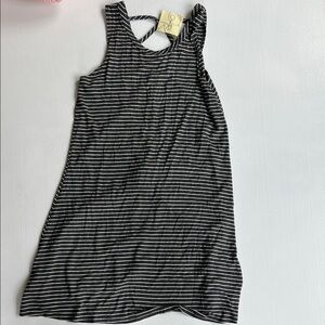 Olivia Rae Black and White Striped Dress